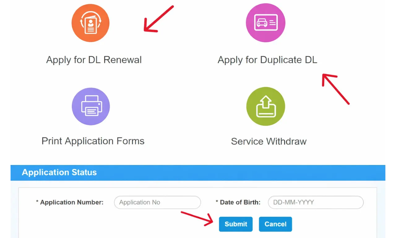 Apply for Driving Licence Online via Sarathi Parivahan Sewa Portal